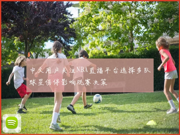 中文用户关注NBA直播平台选择多队球星伤停影响观赛决策